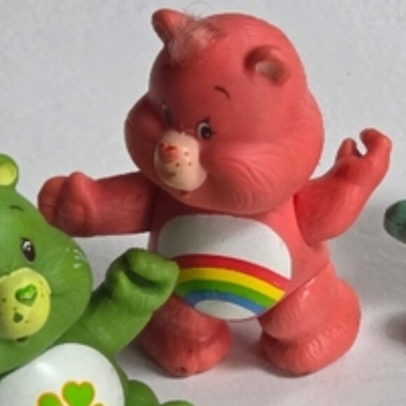 Vintage Posable Care Bear: Good Luck Bear - Picture 5 of 13